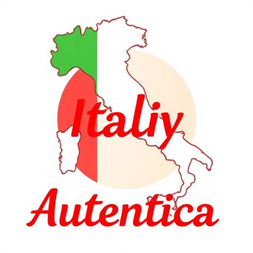 Logo di Italia Autentica, che mostra una cartina stilizzata dell'Italia con colori vivaci