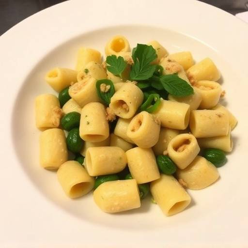 Un piatto di Orecchiette alle Cime di Rapa, pasta tipica pugliese con verdure fresche